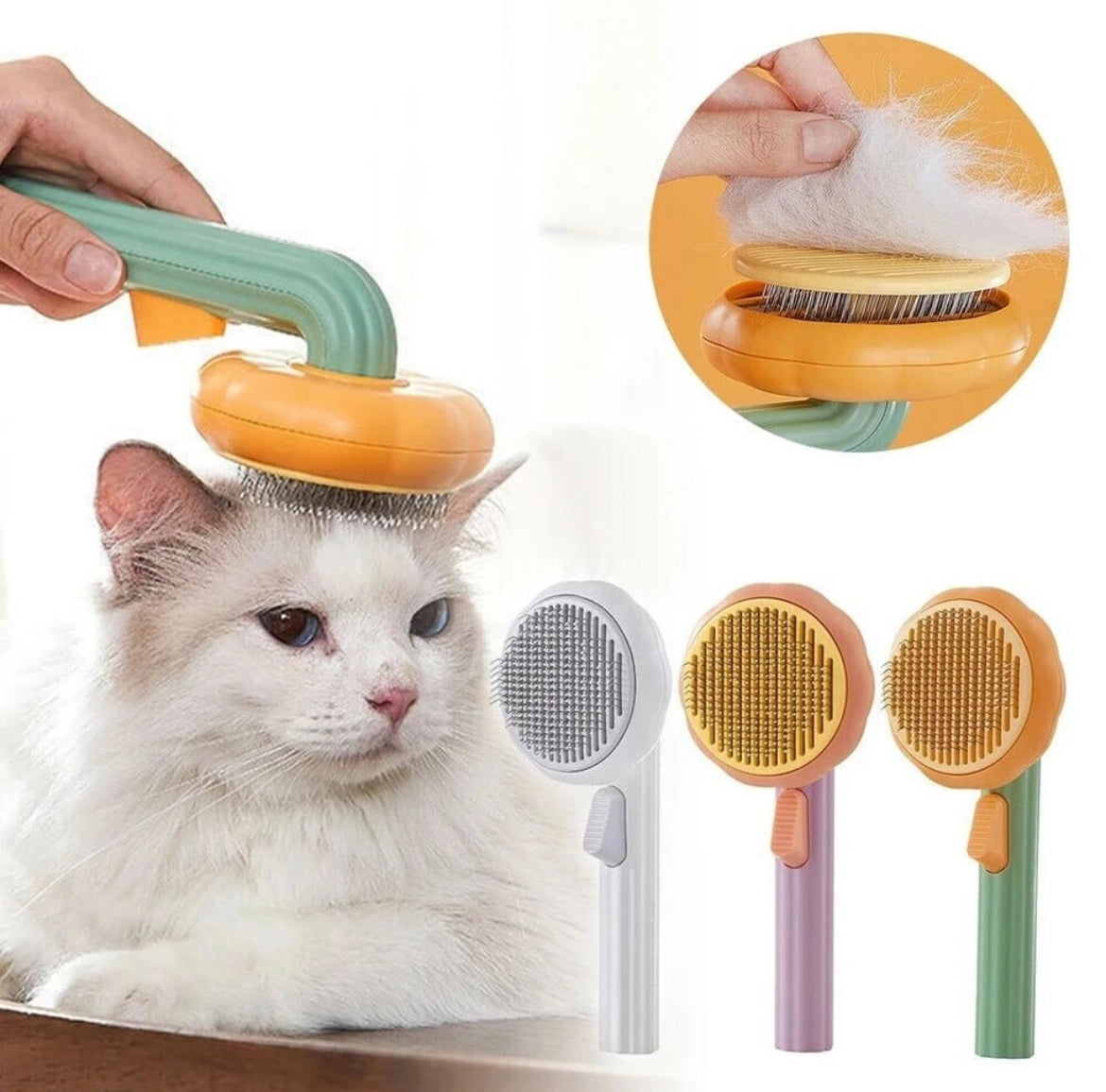 Cepillo Peine Removedor Pelo Gato Perro 🐾🧼