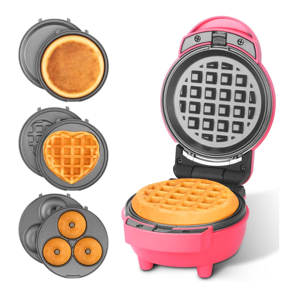 MINI WAFFLERA ANTIAHDERENTE 3 EN 1 🧇 🥞